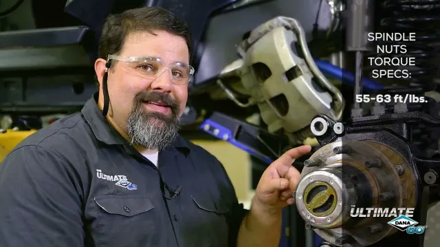 Step-by-step knuckle replacement on a Dana front axle